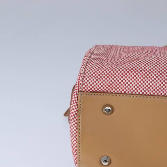 Burberry Hand Bag Canvas Red - Picture 9 of 16